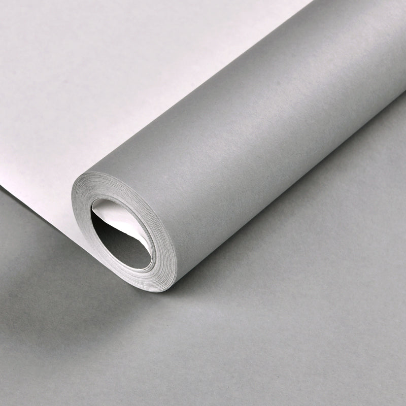 Wallpaper Roll Solid Color Multicolor Minimalist Style Non-Woven Material Wall Art