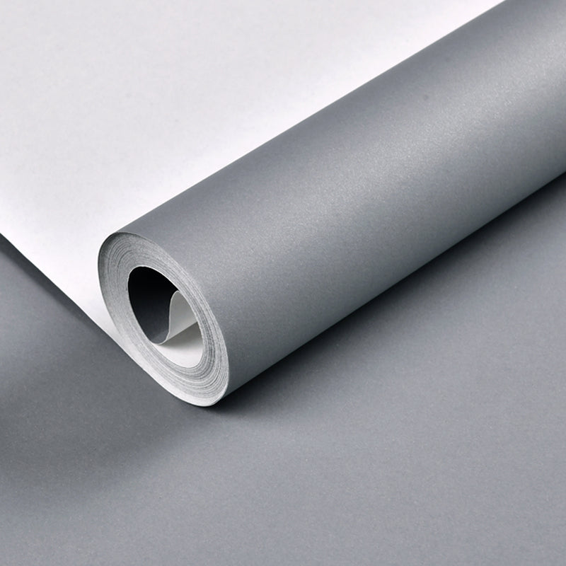 Wallpaper Roll Solid Color Multicolor Minimalist Style Non-Woven Material Wall Art
