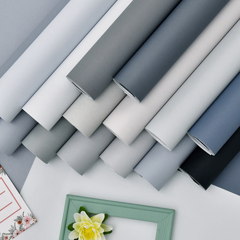 Wallpaper Roll Pure Color Patterned Multi-Colored Non-Woven Texture Wall Covering