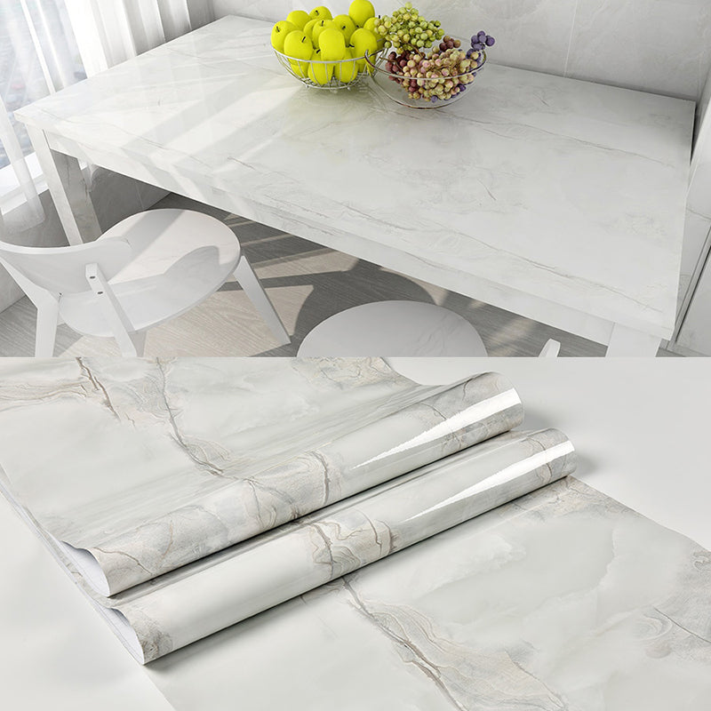 Plain Pattern Wallpaper Roll Simple Self-Adhesive Living Room Wall Covering, 57.1-sq ft