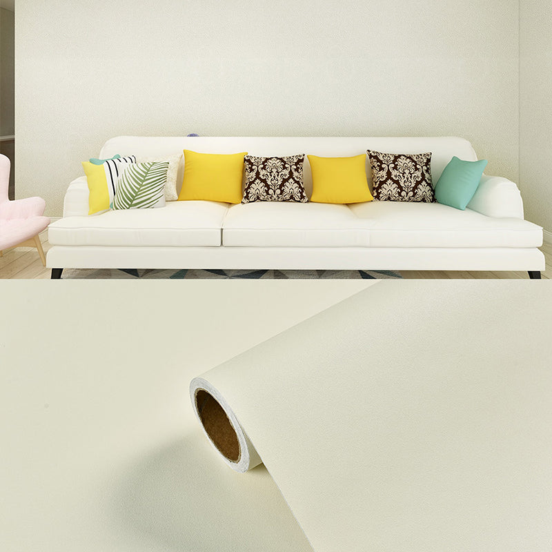 Plain Pattern Wallpaper Roll Simple Self-Adhesive Living Room Wall Covering, 57.1-sq ft