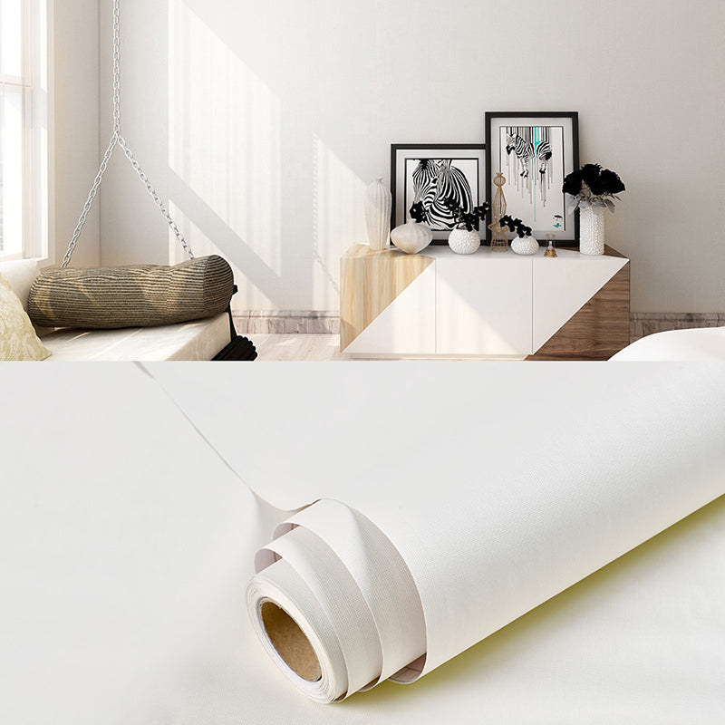 Plain Pattern Wallpaper Roll Simple Self-Adhesive Living Room Wall Covering, 57.1-sq ft