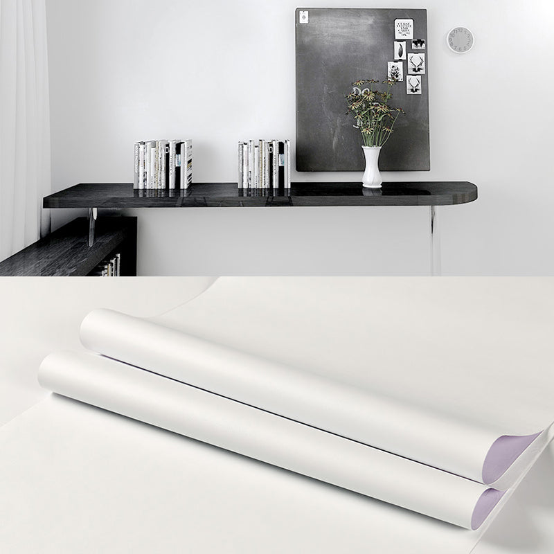 Plain Pattern Wallpaper Roll Simple Self-Adhesive Living Room Wall Covering, 57.1-sq ft