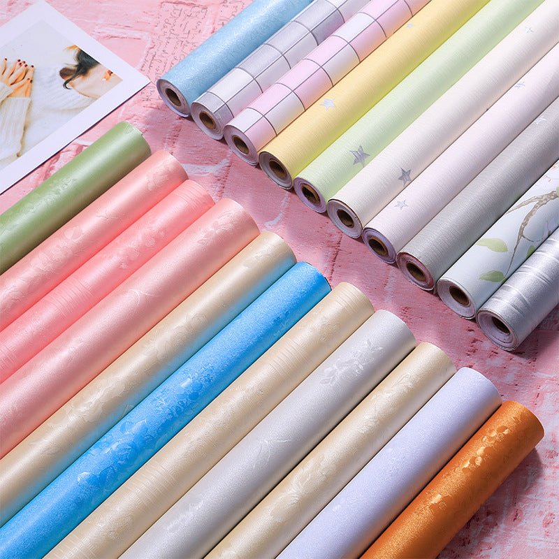 Eigentijdse stijl behangrol effen gekleurd Peel and Stick wanddecoratie, meerkleurig