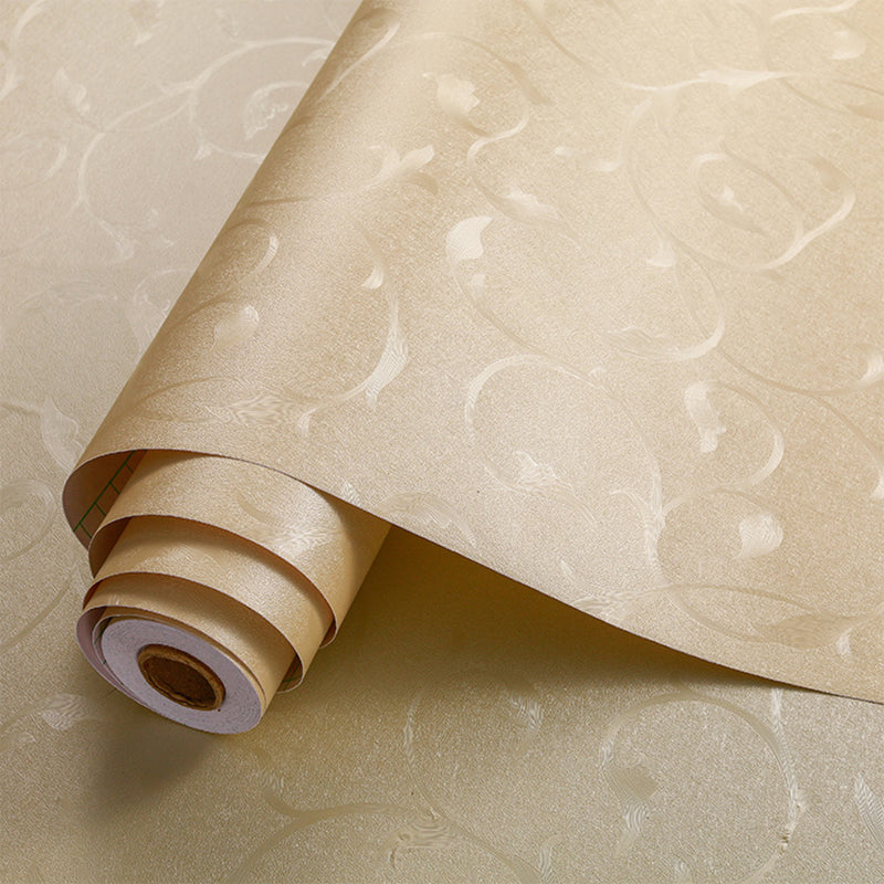 Contemporary Style Wallpaper Roll Solid-Colored Peel and Stick Wall Decor, Multi-Color