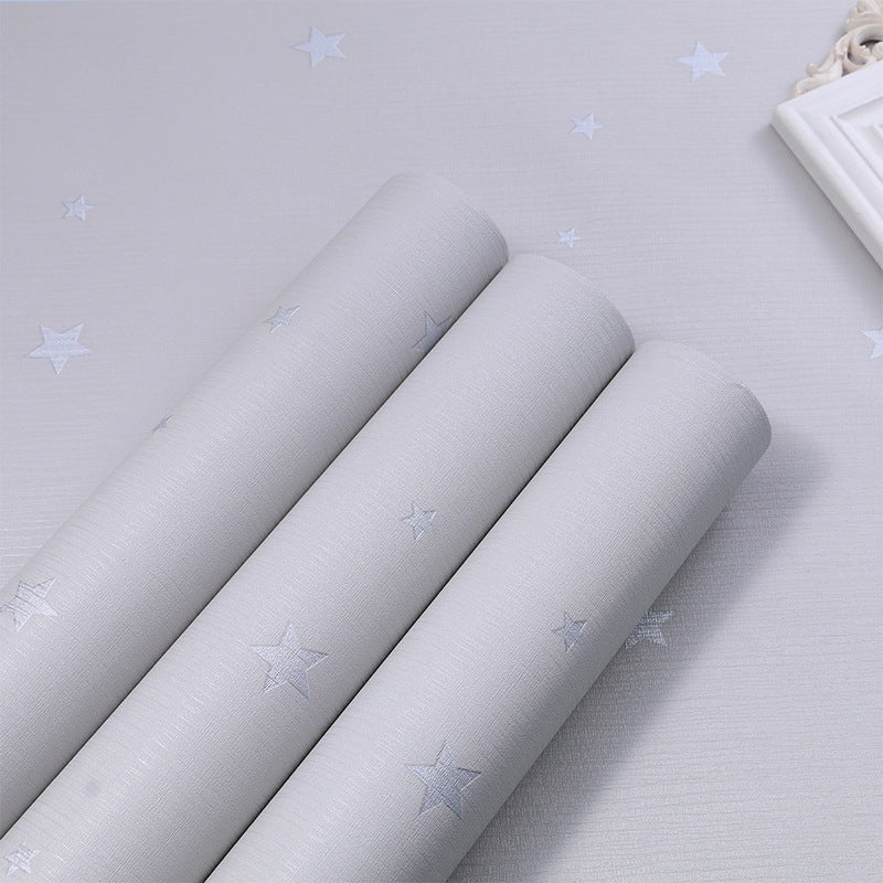 Contemporary Style Wallpaper Roll Solid-Colored Peel and Stick Wall Decor, Multi-Color