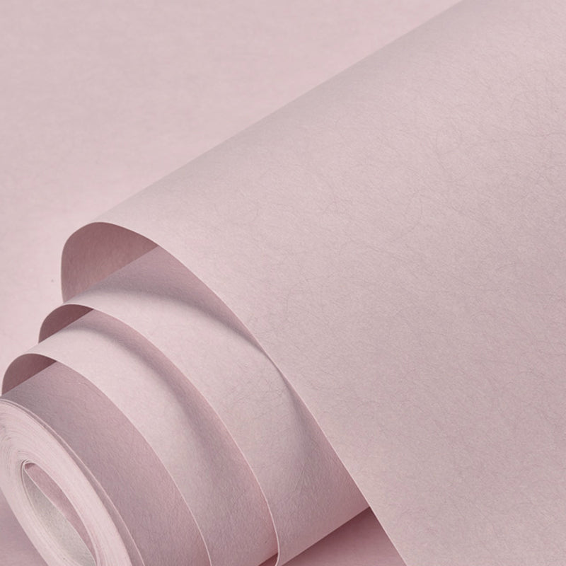 Contemporary Wallpaper Roll Solid Color Pattern Non-Woven Wall Art, Multi Colored