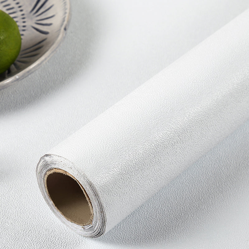 Peel off Plain Wallpaper Roll Scandinavian Style Non-Woven Wall Covering, 32.3 sq ft