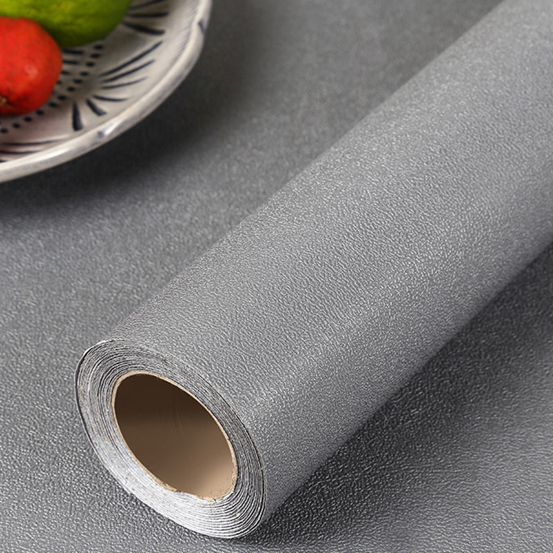 Peel off Plain Wallpaper Roll Scandinavian Style Non-Woven Wall Covering, 32.3 sq ft