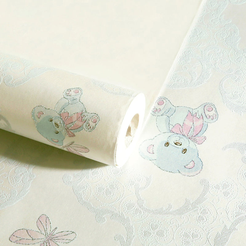 Modern Abstract Wallpaper Roll Non-Woven Self-Adhesive Pastel Color Wall Art for Living Room