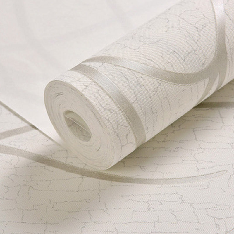 Pastel Color Stripe Wallpaper Roll Stain Resistant Wall Covering for Living Room