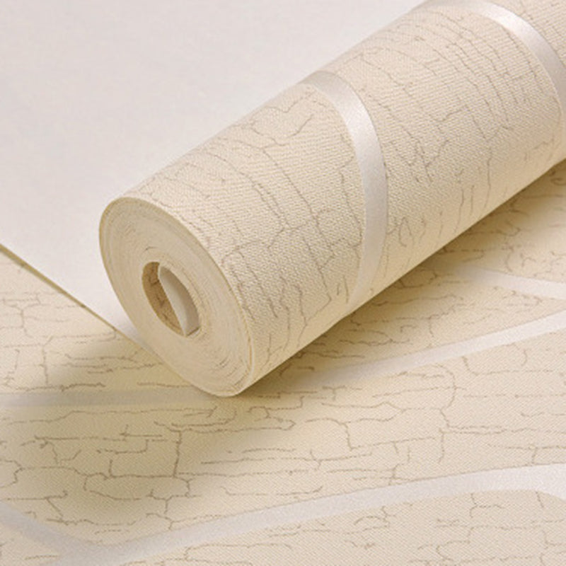 Pastel Color Stripe Wallpaper Roll Stain Resistant Wall Covering for Living Room