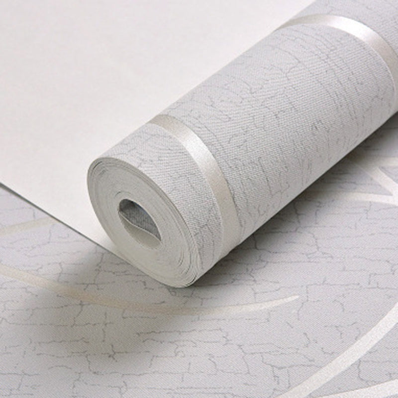 Pastel Color Stripe Wallpaper Roll Stain Resistant Wall Covering for Living Room