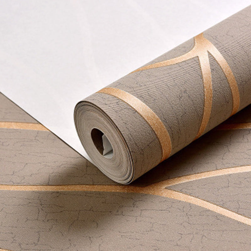 Pastel Color Stripe Wallpaper Roll Stain Resistant Wall Covering for Living Room