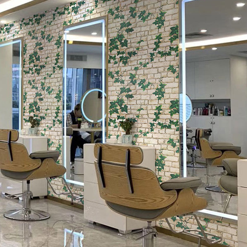 Industrial Chic Wallpaper Roll Brick Effect Peel off Wall Decor, Multiple Colors