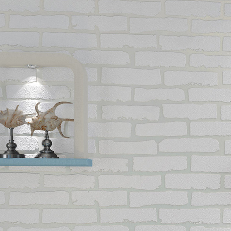 Meerdere kleuren baksteeneffect behangrol zelfklevend wanddecoratie voor slaapkamer