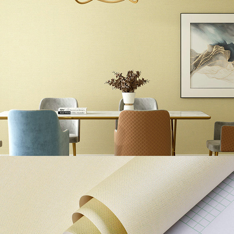 Pastel Color Plain Wallpaper Roll Self-Adhesive Minimalist Style Living Room Wall Decor