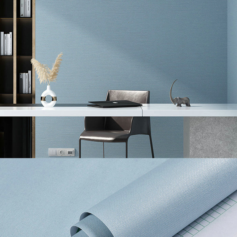 Pastel Color Plain Wallpaper Roll Self-Adhesive Minimalist Style Living Room Wall Decor