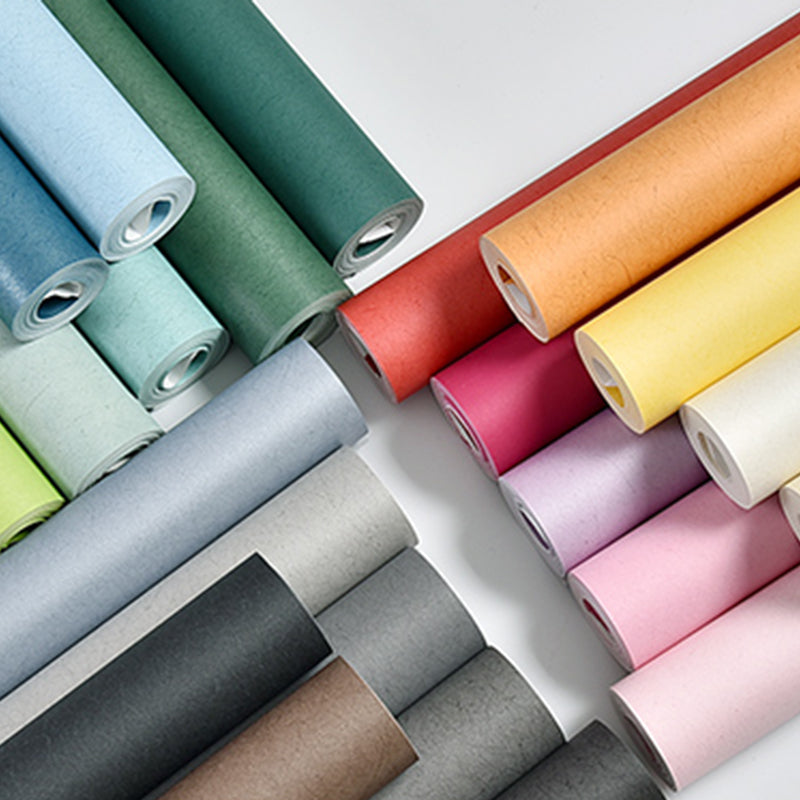 Wallpaper Roll Solid Color Patterned Multi-Colored Simplicity Style Wall Covering