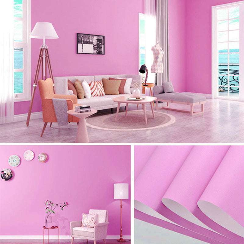 Wallpaper Roll Solid Color Patterned Multi-Colored Simplicity Style Wall Covering