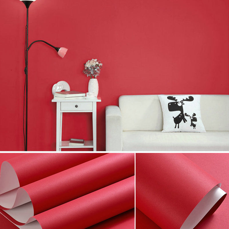 Wallpaper Roll Solid Color Patterned Multi-Colored Simplicity Style Wall Covering