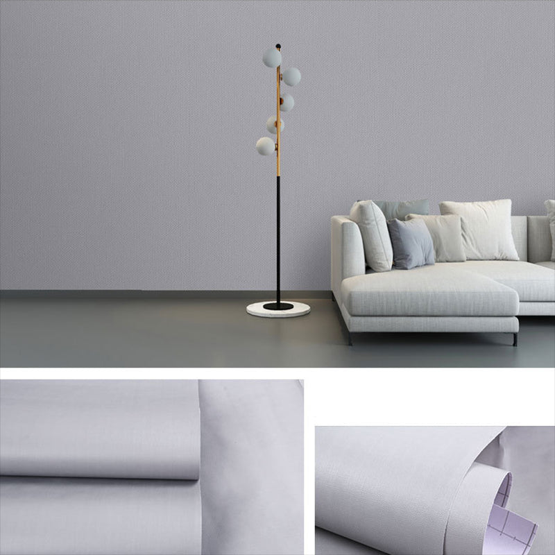 Peel and Stick Pure Color Wallpaper Roll Nordic Non-Woven Wall Decor, 33' L x 23.5" W