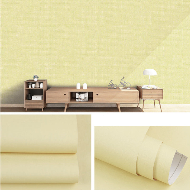 Peel and Stick Pure Color Wallpaper Roll Nordic Non-Woven Wall Decor, 33' L x 23.5" W