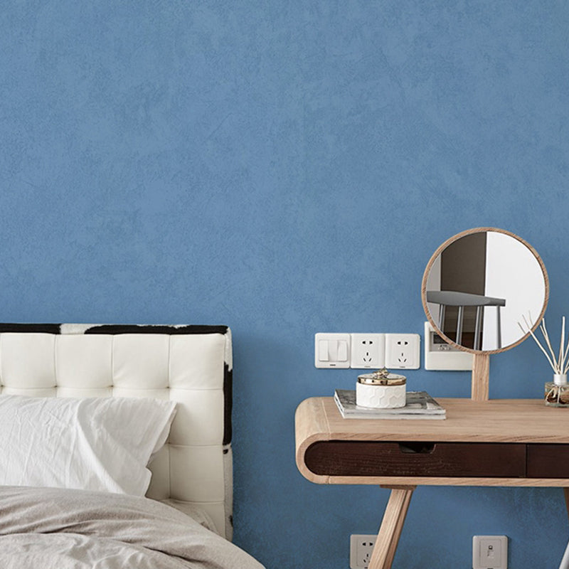 Scandinavian Style Wallpaper Roll Pure Patterned Non-Pasted Wall Decor, Soft Color