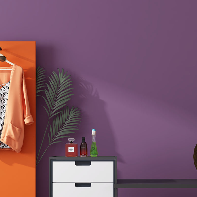 Plain Patterned Wallpaper Roll Simplicity Non-Pasted Bedroom Wall Decor, 31' L x 20.5" W