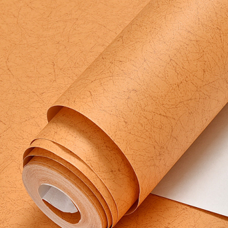 Solid Color Patterned Wallpaper Roll Soft Color Textured Non-Pasted Wall Covering