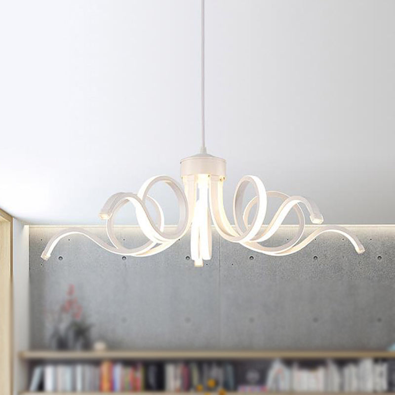Simplicity Octopus Chandelier Acrylic LED 1 Light Kitchen Hanging Pendant in Warm/White Light