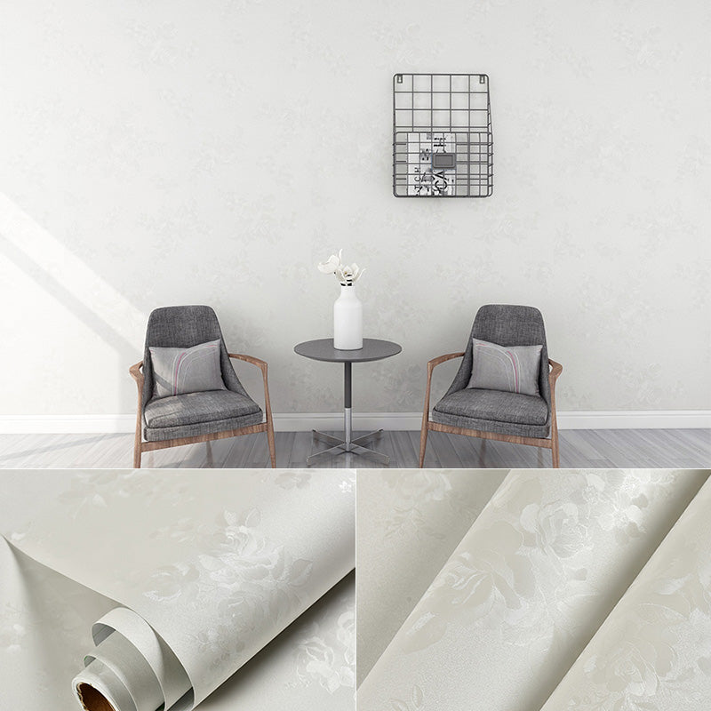 Simple Multi Colored PVC Wallpaper Roll Textured Plain Patterned Self-Adhesive Wall Decor