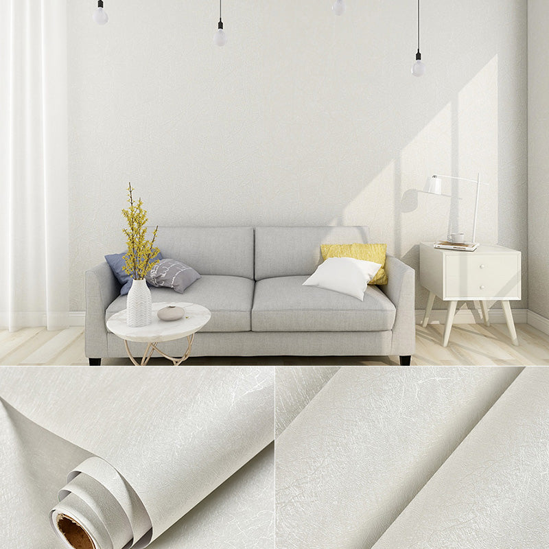Simple Multi Colored PVC Wallpaper Roll Textured Plain Patterned Self-Adhesive Wall Decor