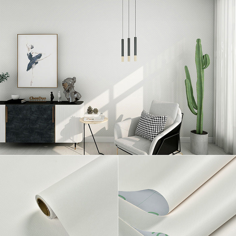 Simple Multi Colored PVC Wallpaper Roll Textured Plain Patterned Self-Adhesive Wall Decor