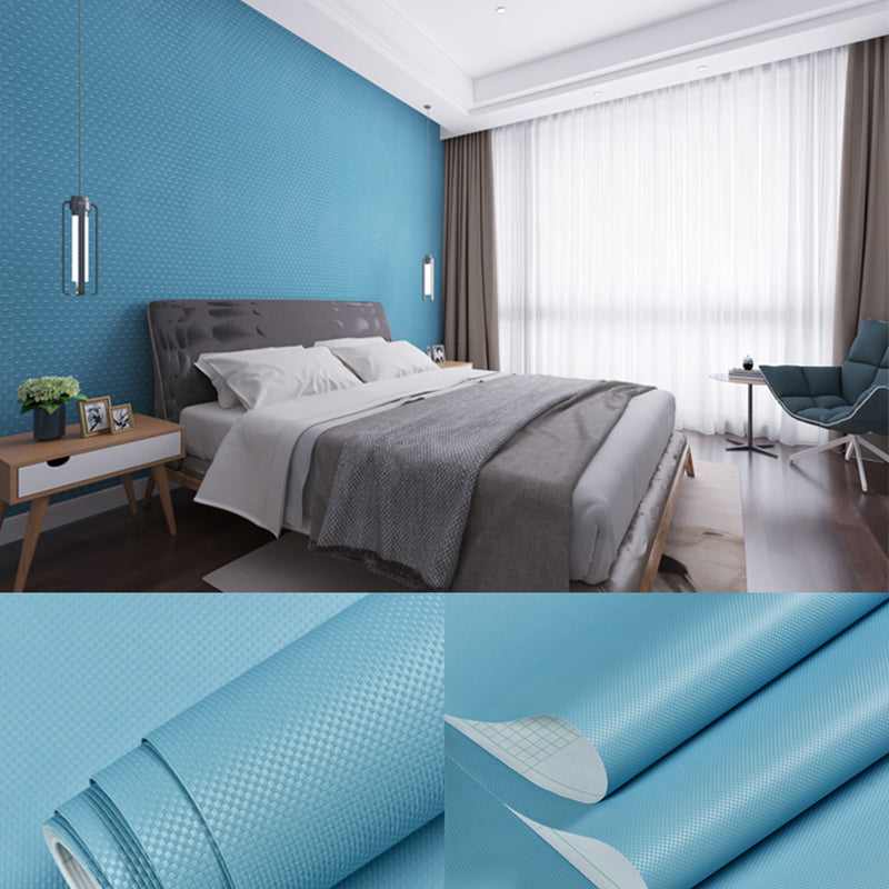 Stick Wallpaper Roll Pastel Color Vinyl Textured Solid Color Nordic Style Wall Art