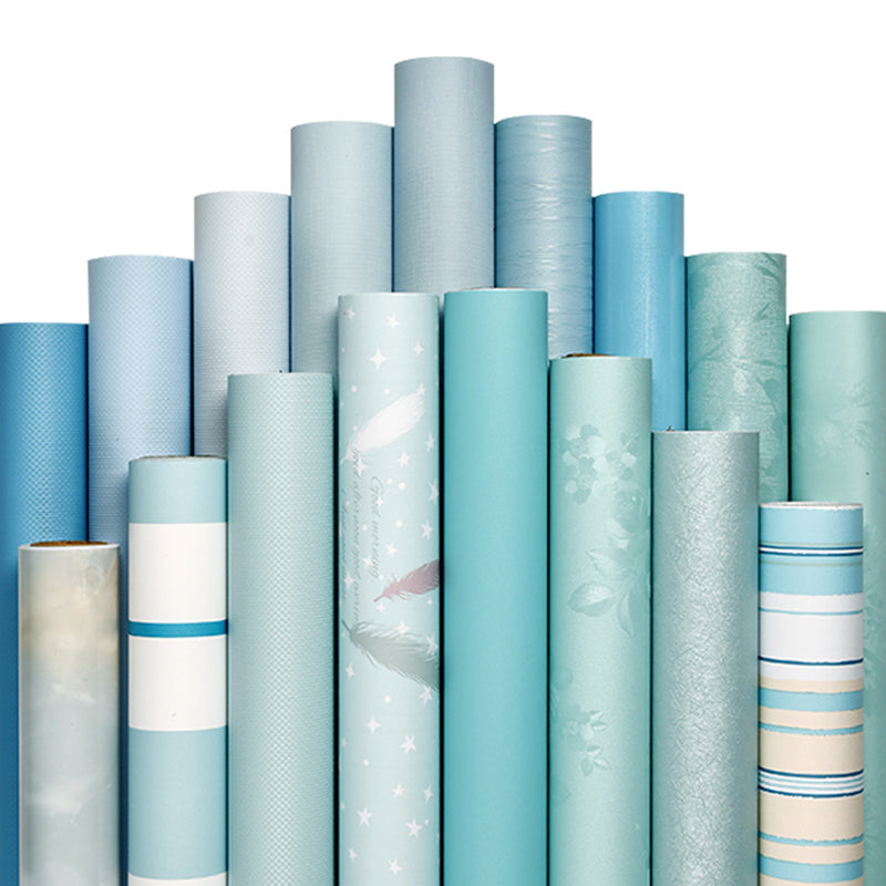 Stick Wallpaper Roll Pastel Color Vinyl Textured Solid Color Nordic Style Wall Art