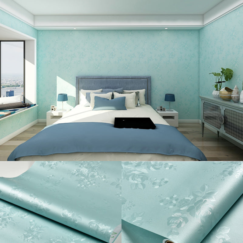 Stick Wallpaper Roll Pastel Color Vinyl Textured Solid Color Nordic Style Wall Art