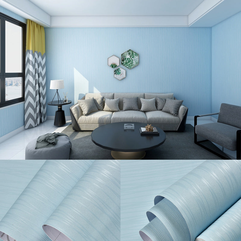 Stick Wallpaper Roll Pastel Color Vinyl Textured Solid Color Nordic Style Wall Art
