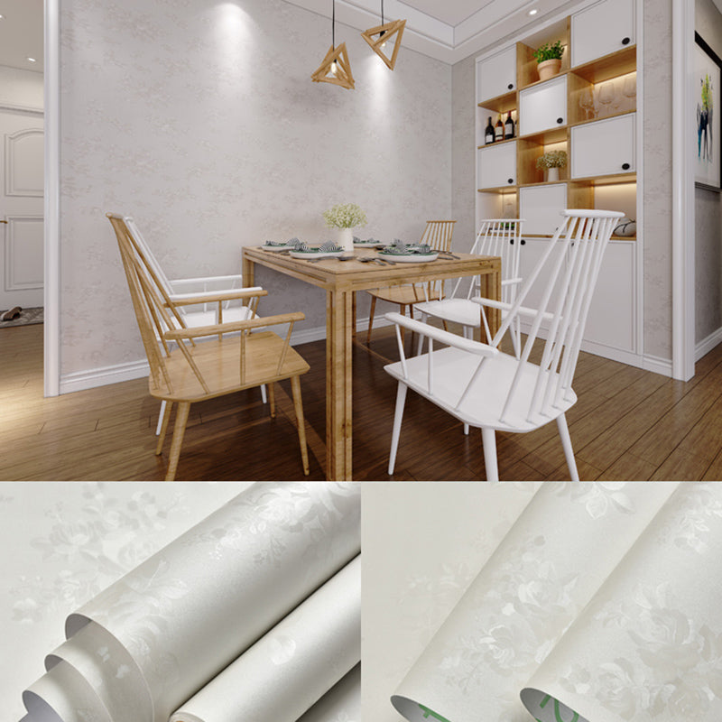 Stick Wallpaper Roll Pastel Color Vinyl Textured Solid Color Nordic Style Wall Art