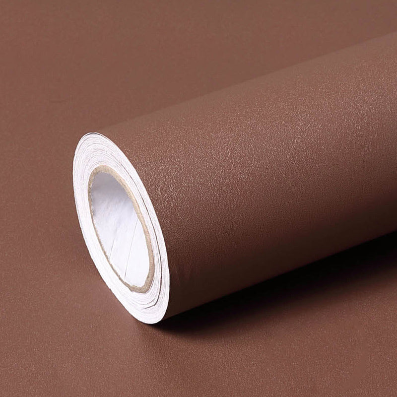 Scandinavian Wallpaper Roll Solid-Colored Self Stick Wall Covering, Multi-Colored