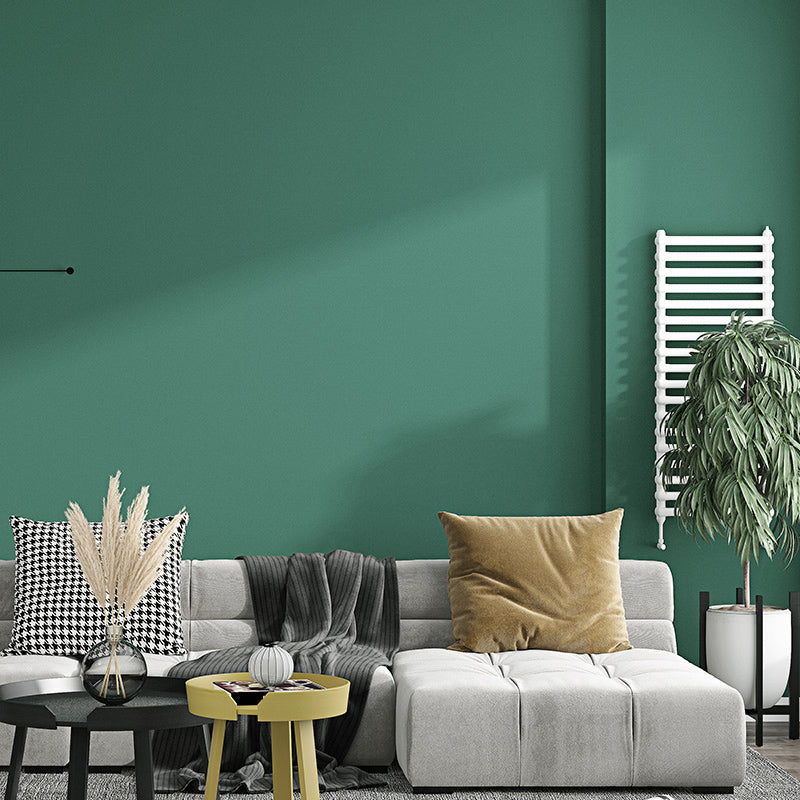 Multicolor Plain Wallpaper Roll Stain Resistant Simplicity Style Bedroom Wall Art