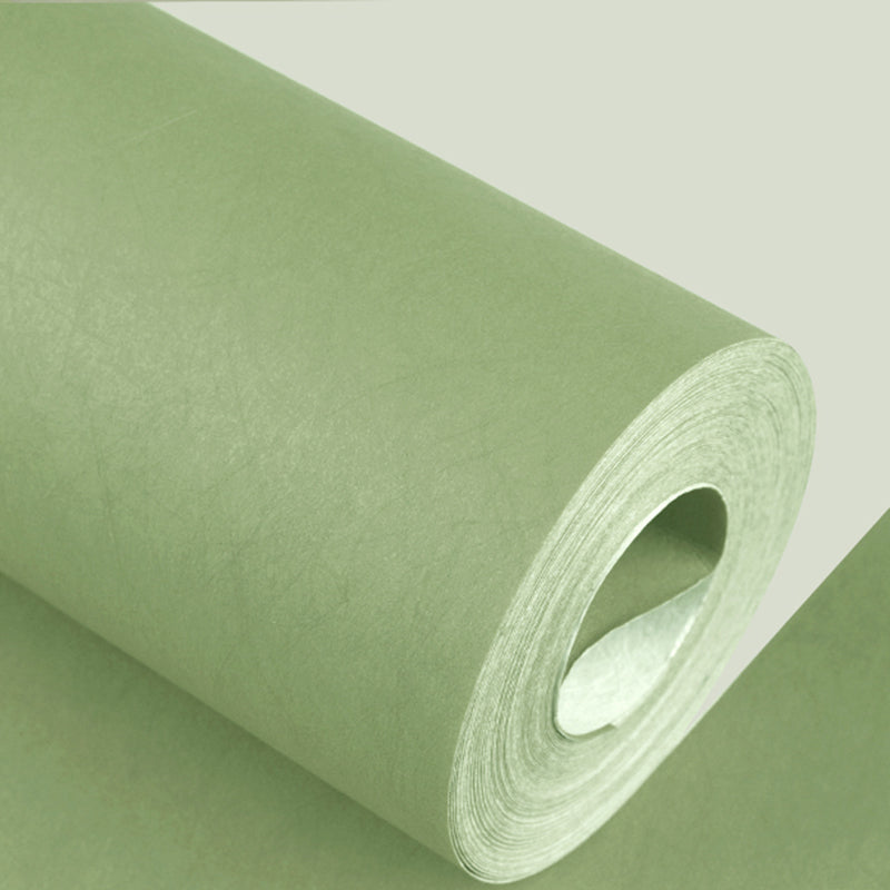 Scandinavian Solid-Colored Wallpaper Roll Living Room 31' L x 20.5" W Wall Art, Pastel Color