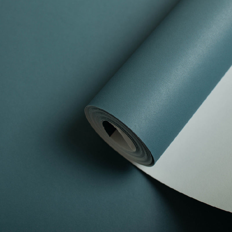 Multi Color Pure Color Patterned Wallpaper Roll Unpasted Wall Covering for Living Room