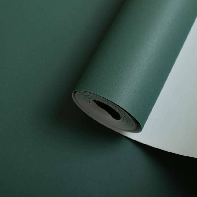 Multi Color Pure Color Patterned Wallpaper Roll Unpasted Wall Covering for Living Room