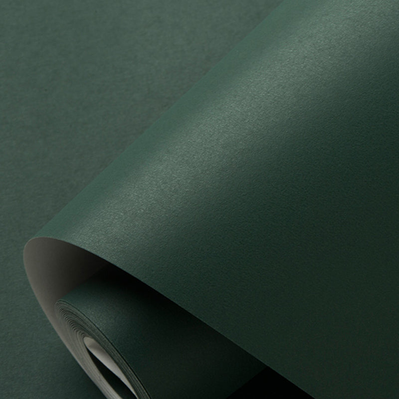 Minimalist Style Wallpaper Roll Pastel Color Plain Wall Covering, 33' L x 20.5" W