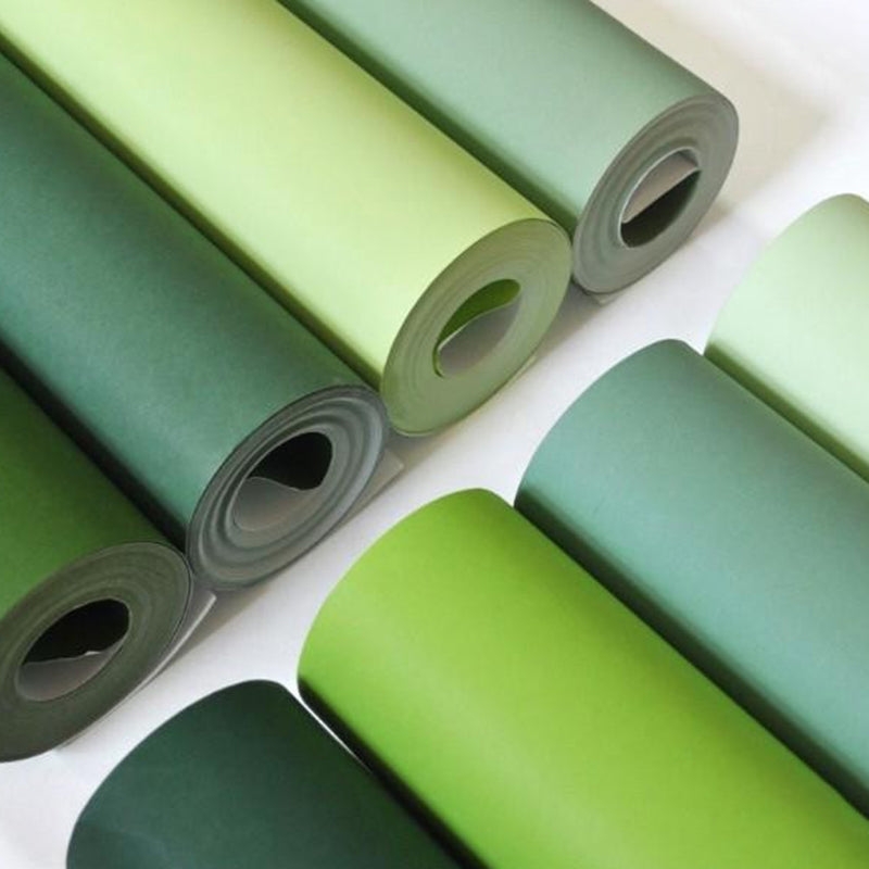 Solid Color Pattern Wallpaper Roll Unpasted Simple Style Bedroom Wall Art, 54.2-sq ft