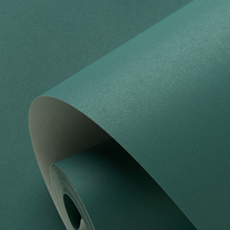 Solid Color Pattern Wallpaper Roll Unpasted Simple Style Bedroom Wall Art, 54.2-sq ft