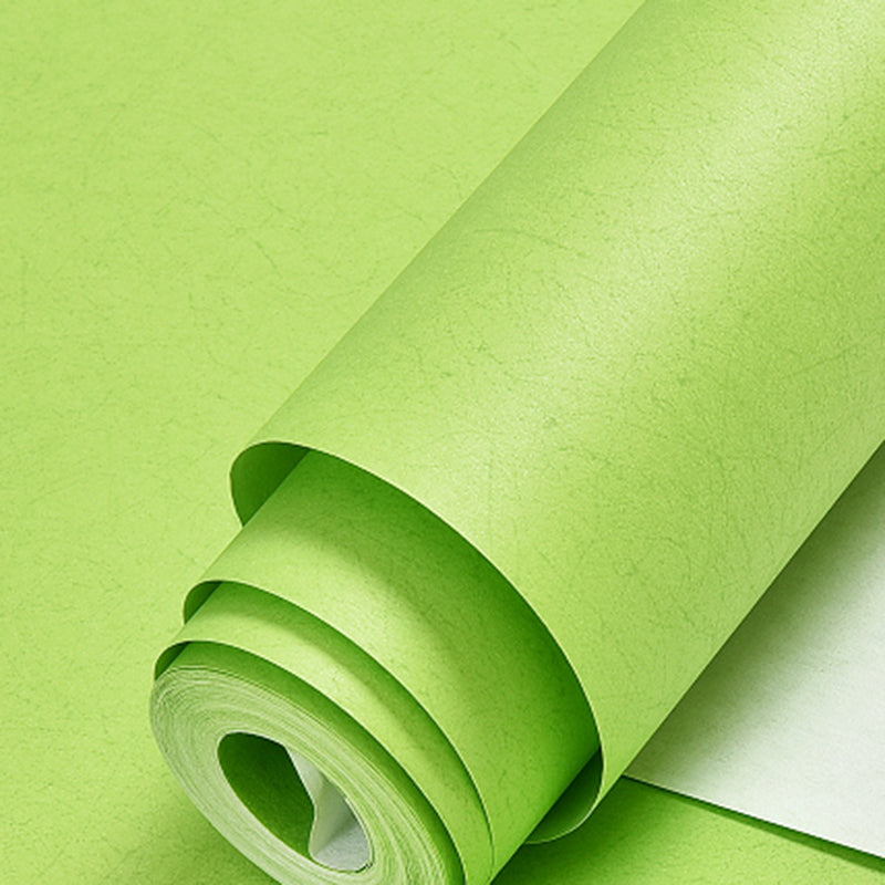 Solid-Colored Pattern Wallpaper Roll Pastel Color Textured Non-Pasted Wall Decor
