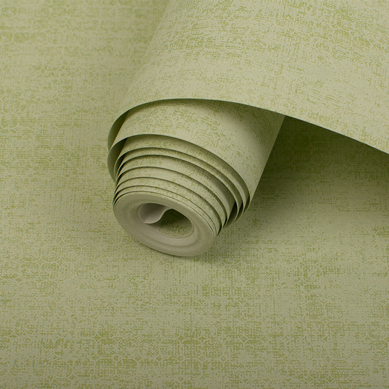Nordic Soft Color Non-Woven Wallpaper Roll Textured Solid Unpasted Wall Covering