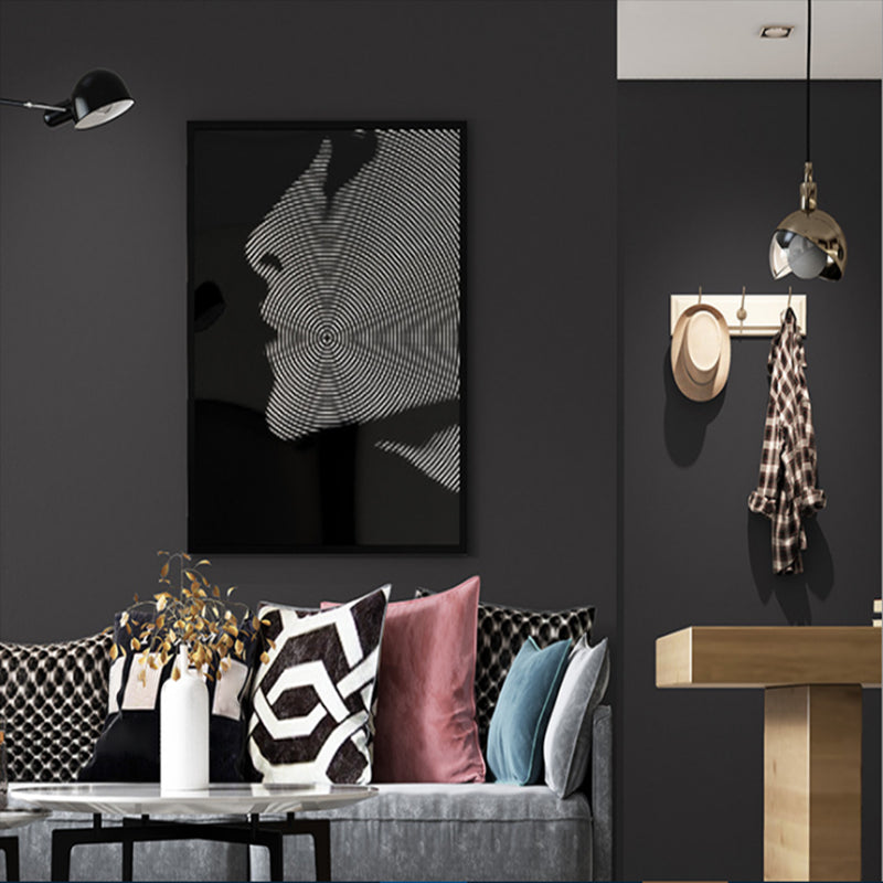 Unpasted Wallpaper Roll Soft Color Non-Woven Cloth Textured Plain Nordic Wall Art